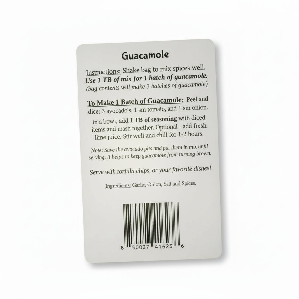 Madam Friday's Guacamole Mix Small Batch Hand Crafted 1 oz