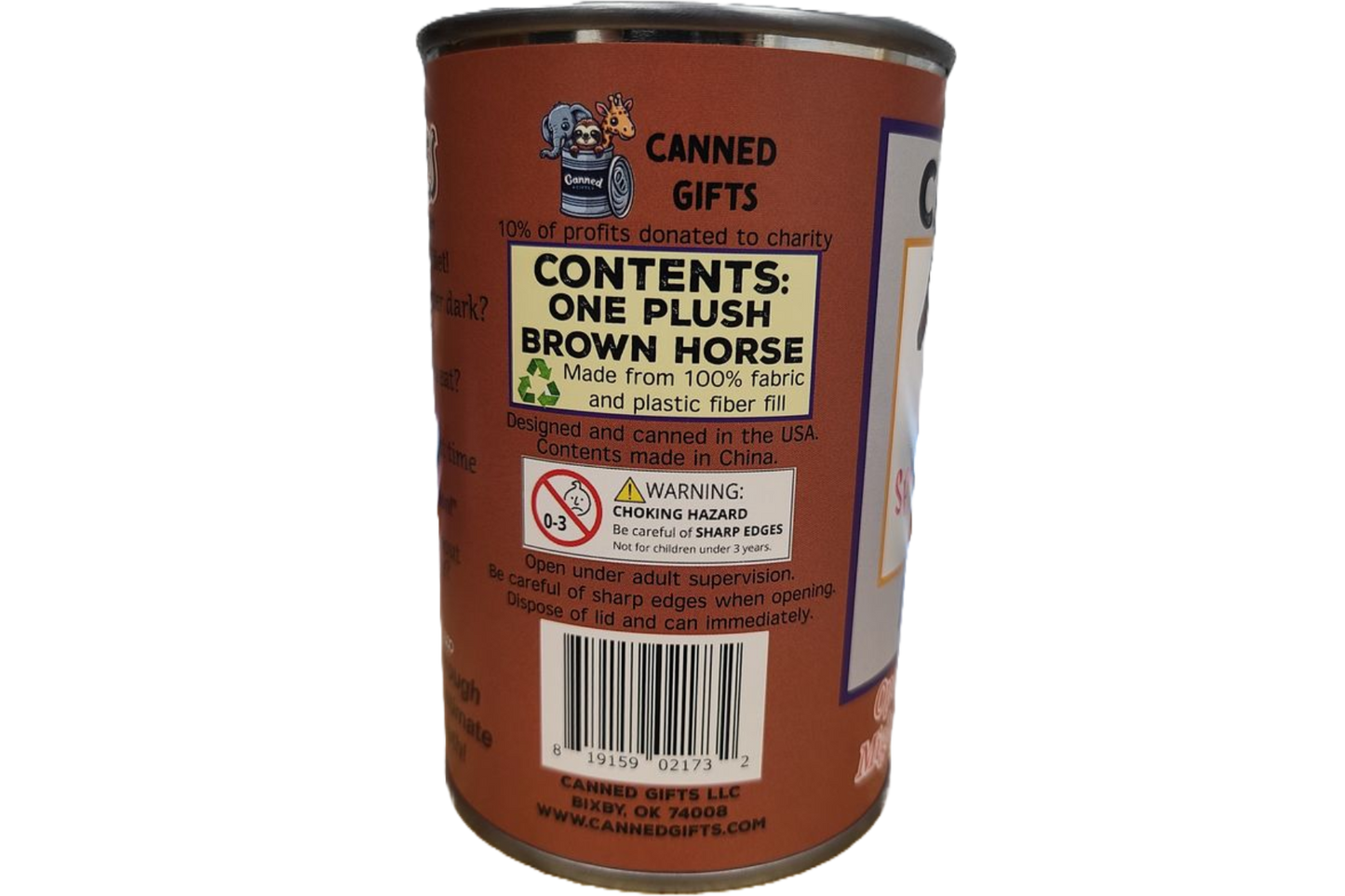 Spirit the Canned Horse | Stuffed Animal Plush w/Jokes