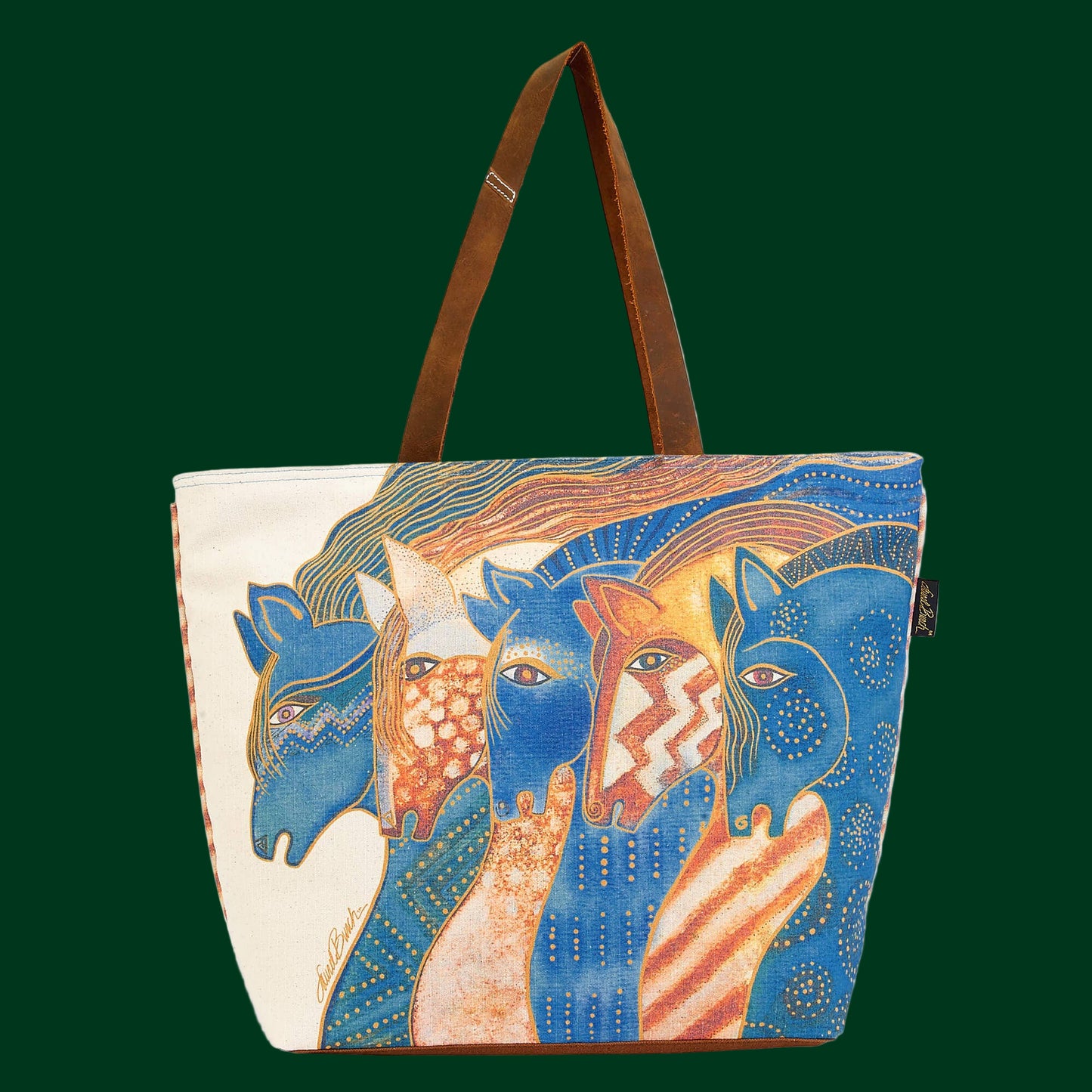 Horse Shoulder Bag Tote Sky Mares Overnight Bag Carryall