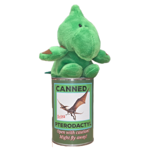 Petra the Canned Pterodactyl | Stuffed Animal Plush w/Jokes