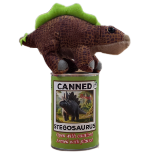 Thunder the Canned Stegosaurus | Stuffed Animal Plush w/Jokes