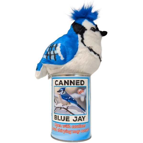 Canned Blue Jay | Plush w/Bird Jokes