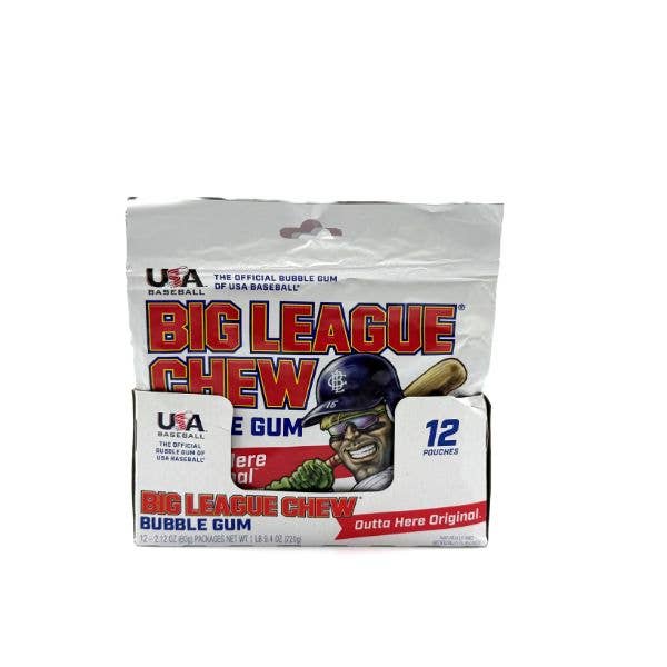 Big League Chew Outta Here Original Gum, Pouches
