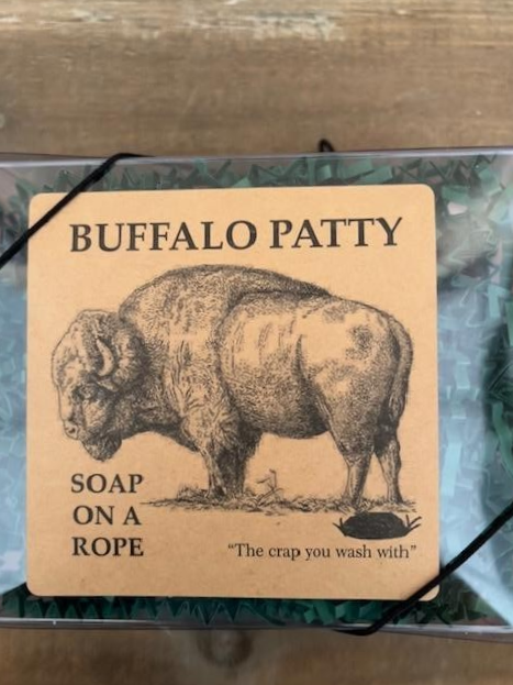 Buffalo Patty Soap On A Rope