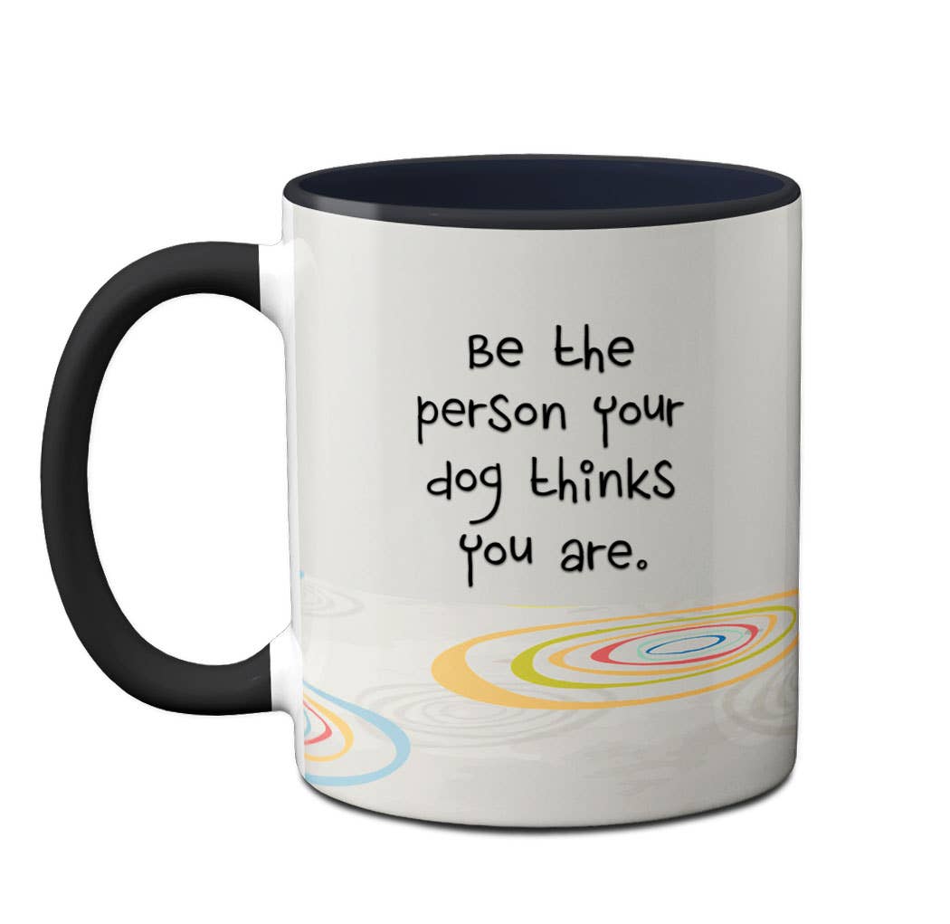 Black Lab Person Mug