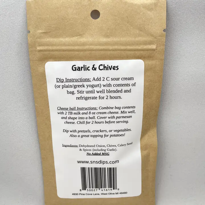 Madam Friday's Garlic & Chives Dip Mix 0.77 oz