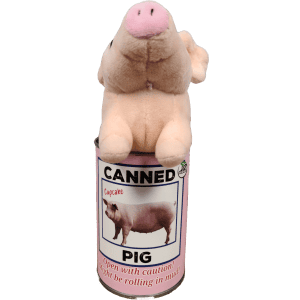 Cupcake the Canned Pig | Stuffed Animal Plush w/Jokes