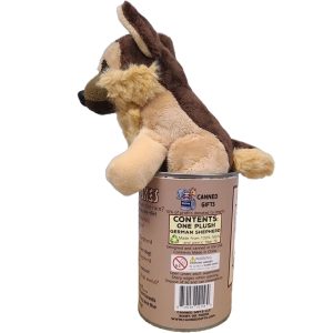 Hunter the Canned German Shepherd Dog | Stuffed Animal Plush w/Jokes