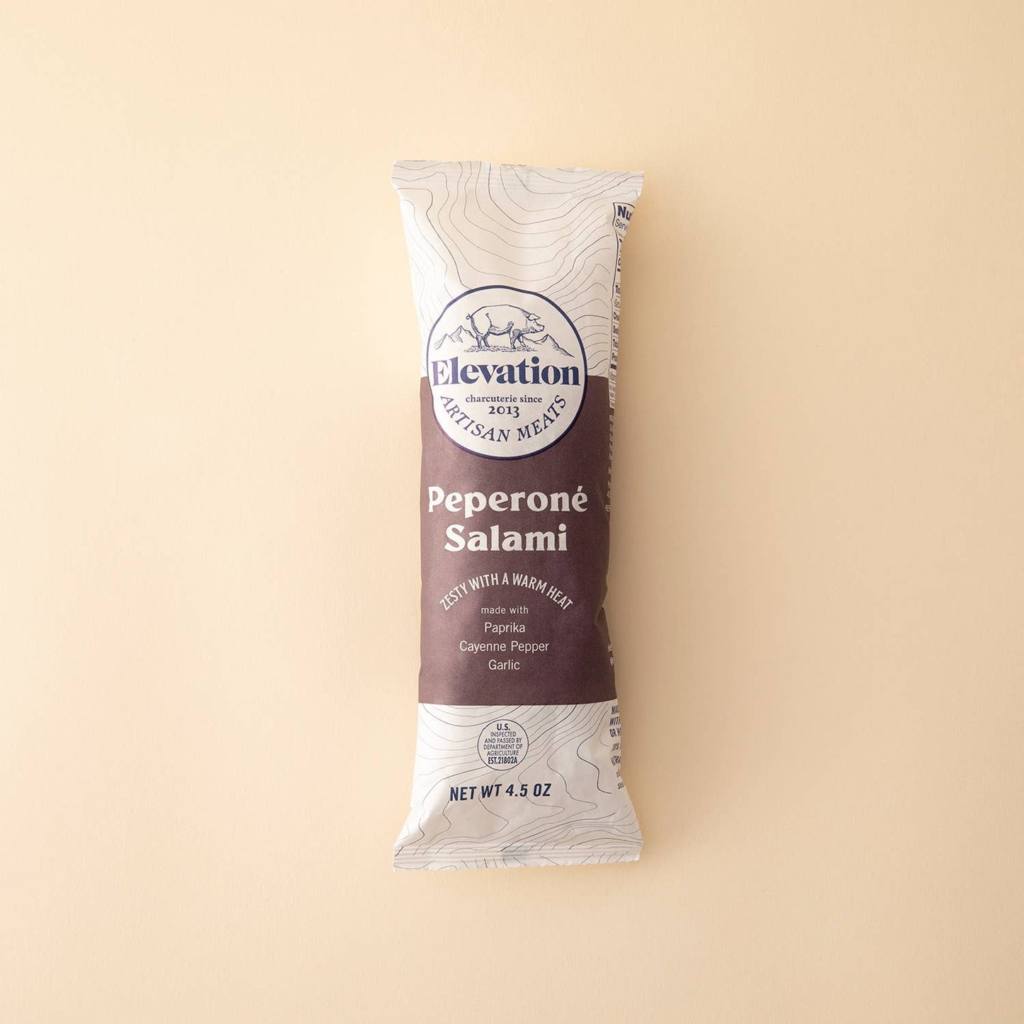 Elevation Artisan Meats 4.5 oz Peperone Salami