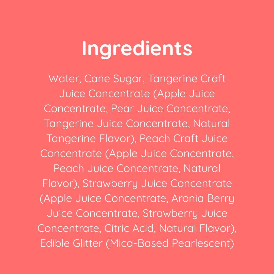 Glitter Sangria Non-Alcoholic Cocktail Mocktail Mix Syrup, 16 fl oz