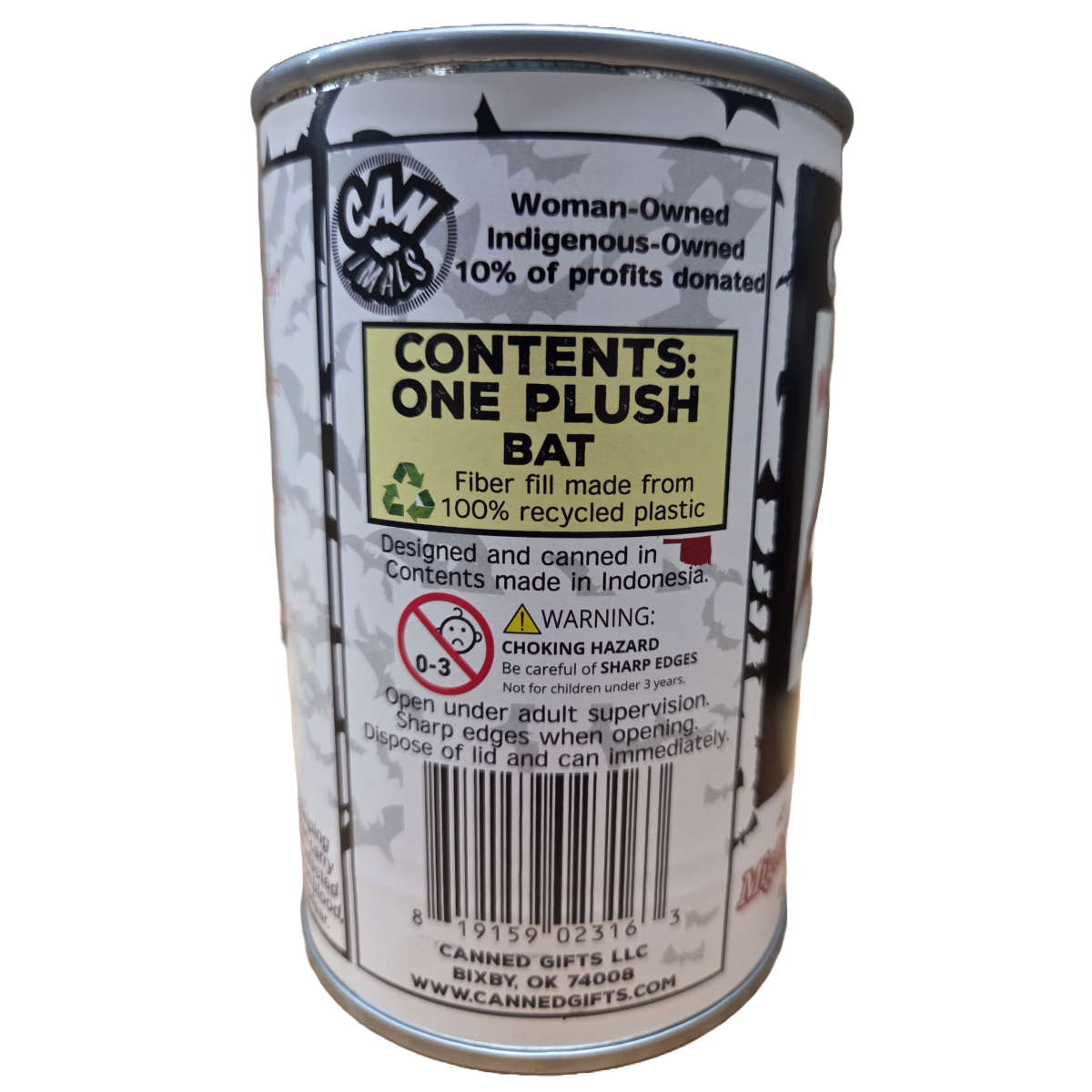 Mochi the Canned Bat | Stuffed Animal Plush in Can w/Jokes