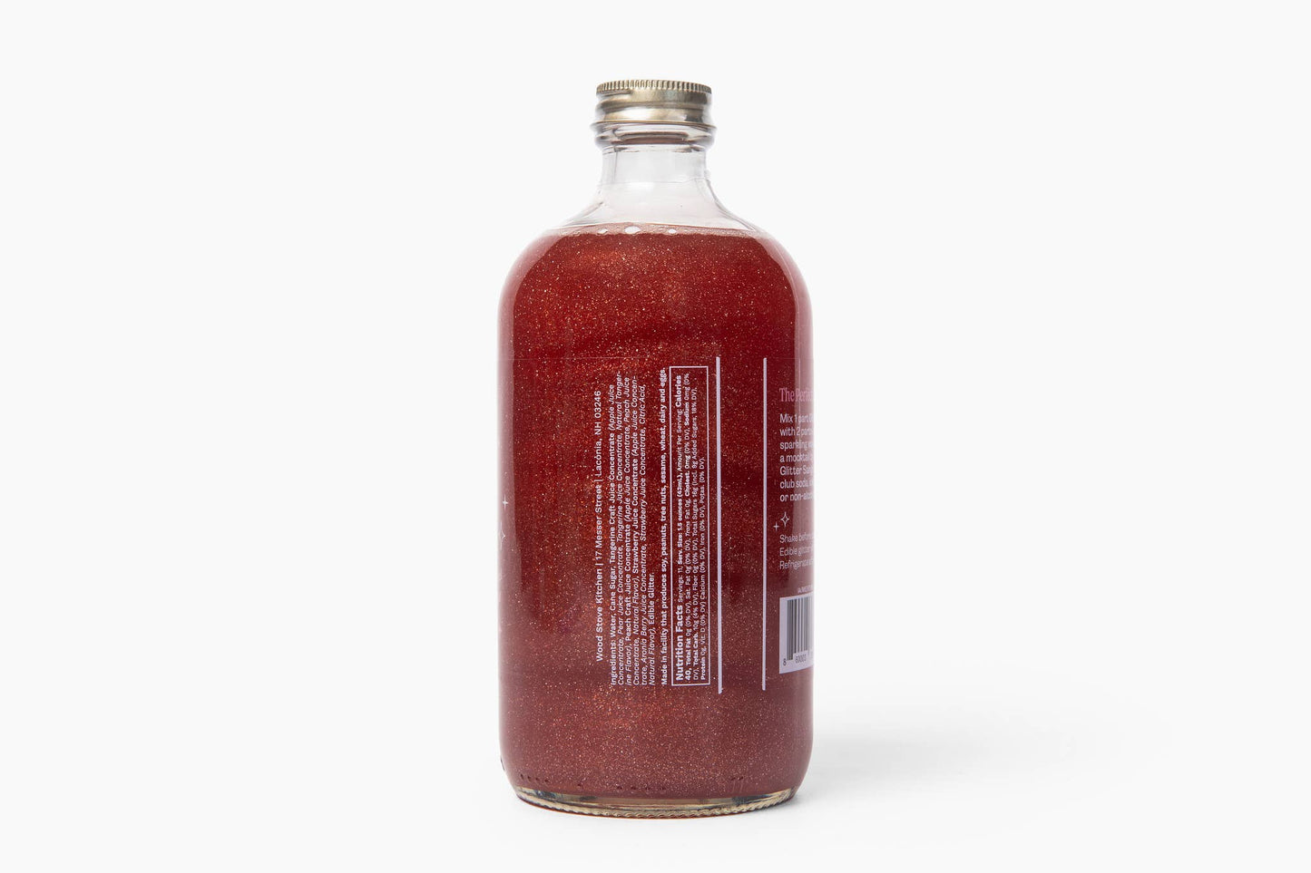 Glitter Sangria Non-Alcoholic Cocktail Mocktail Mix Syrup, 16 fl oz