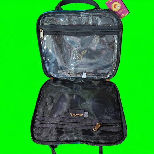 Blue Cat Travel Tote Toiletries Bag Purse