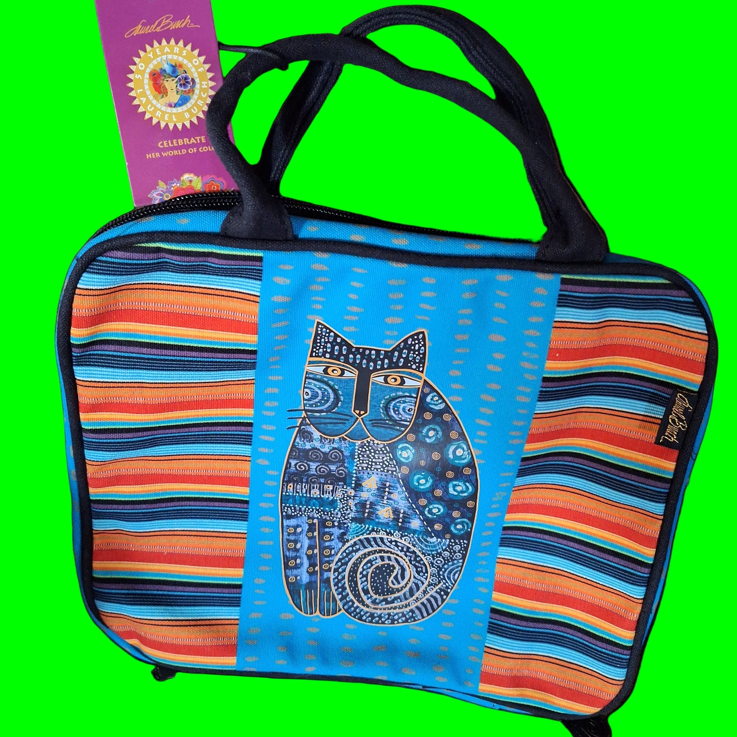 Blue Cat Travel Tote Toiletries Bag Purse