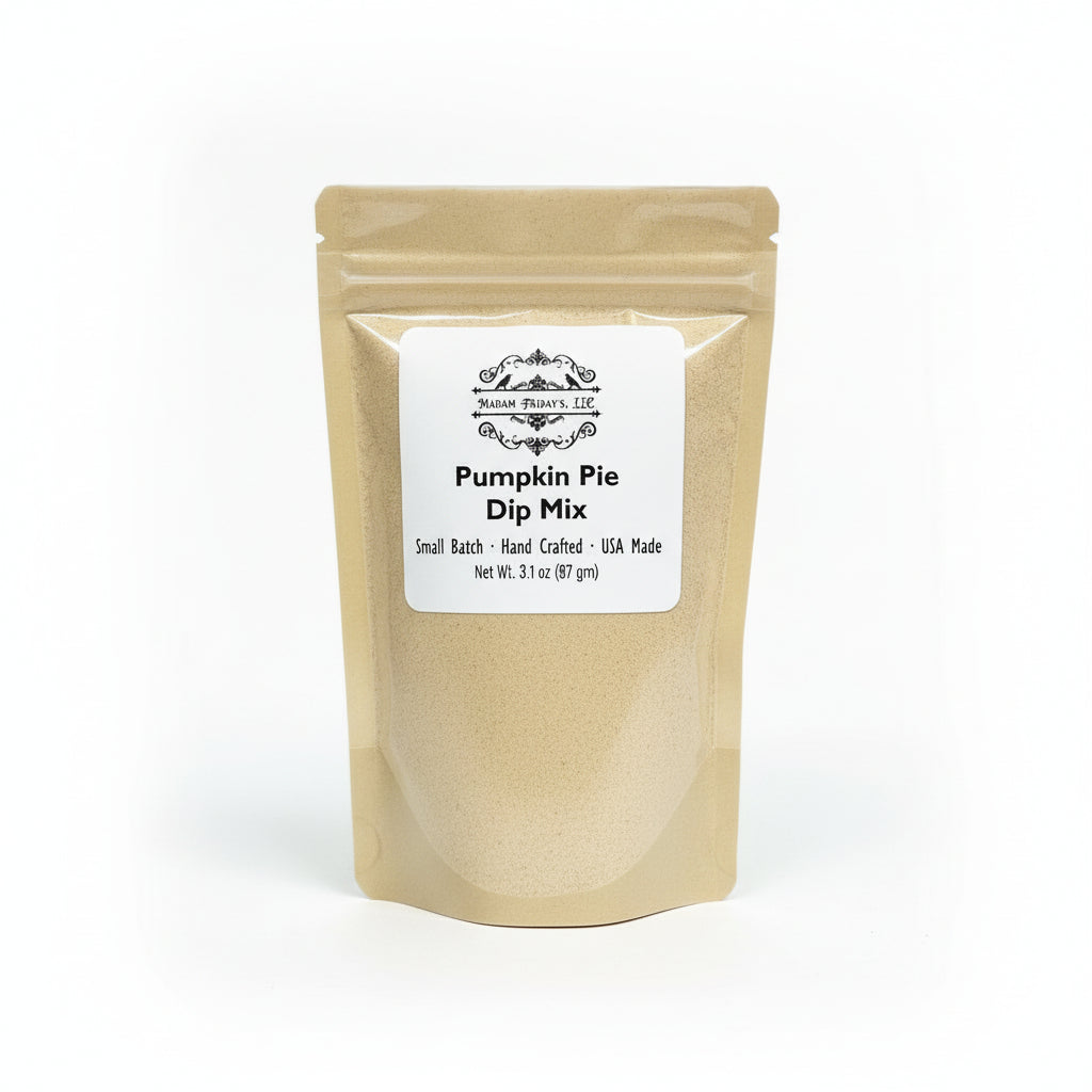 Madam Friday's Pumpkin Pie Dip Mix Small Batch Hand Crafted 3.1 oz