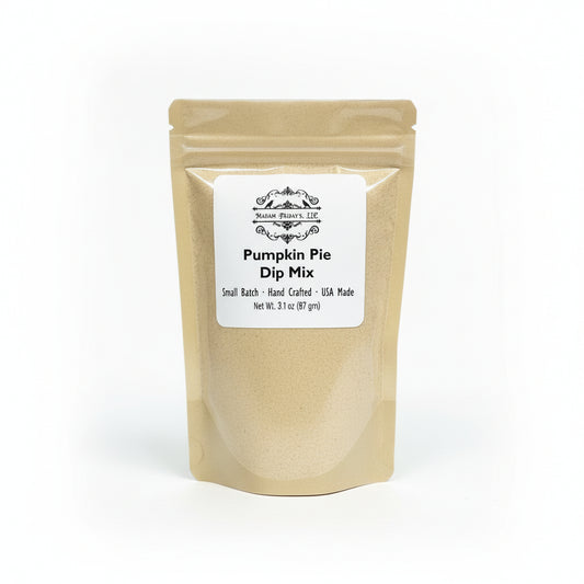 Madam Friday's Pumpkin Pie Dip Mix Small Batch Hand Crafted 3.1 oz