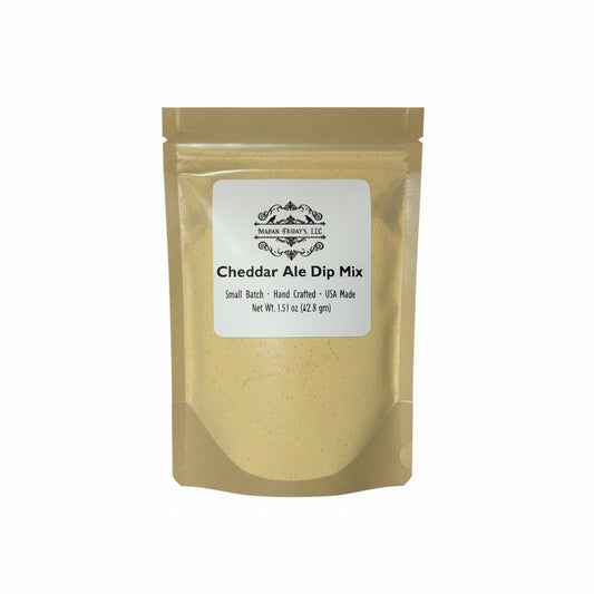 Madam Friday's Cheddar Ale Dip Mix Small Batch Hand Crafted 1.51 oz