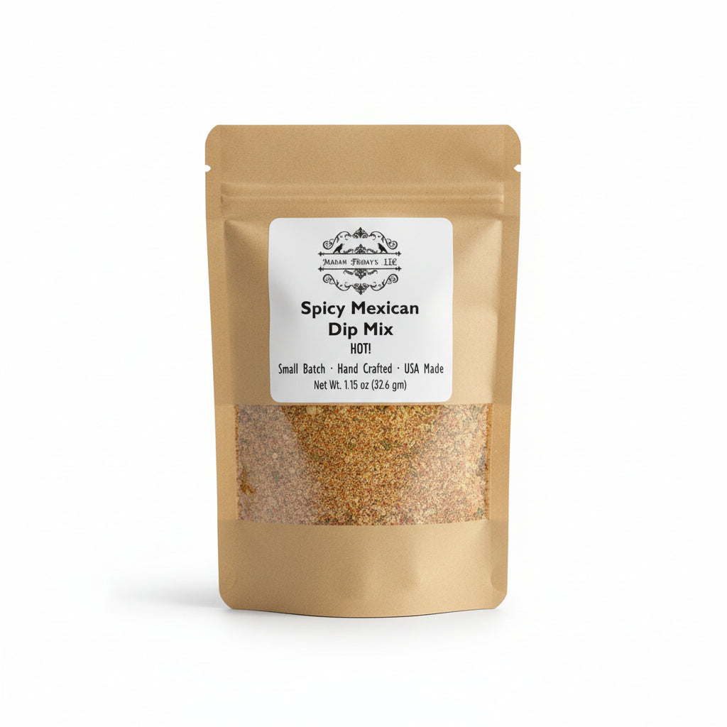 Madam Friday's Spicy Mexican Dip Mix Small Batch Hand Crafted 1.15 oz