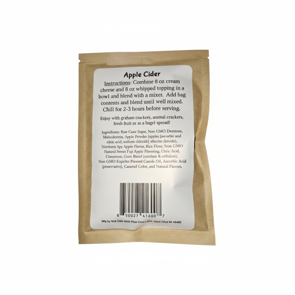 Madam Friday's Apple Cider Dip Mix Small Batch Hand Crafted 2.0 oz