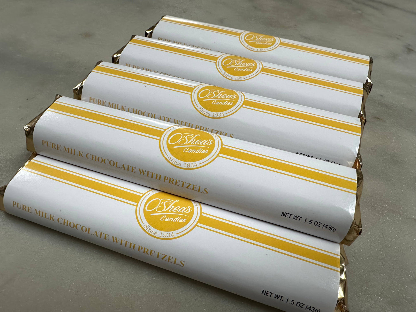 Chocolate Bar “Salted Pretzel 🥨 ” w/ Gold Foil Wrapper 