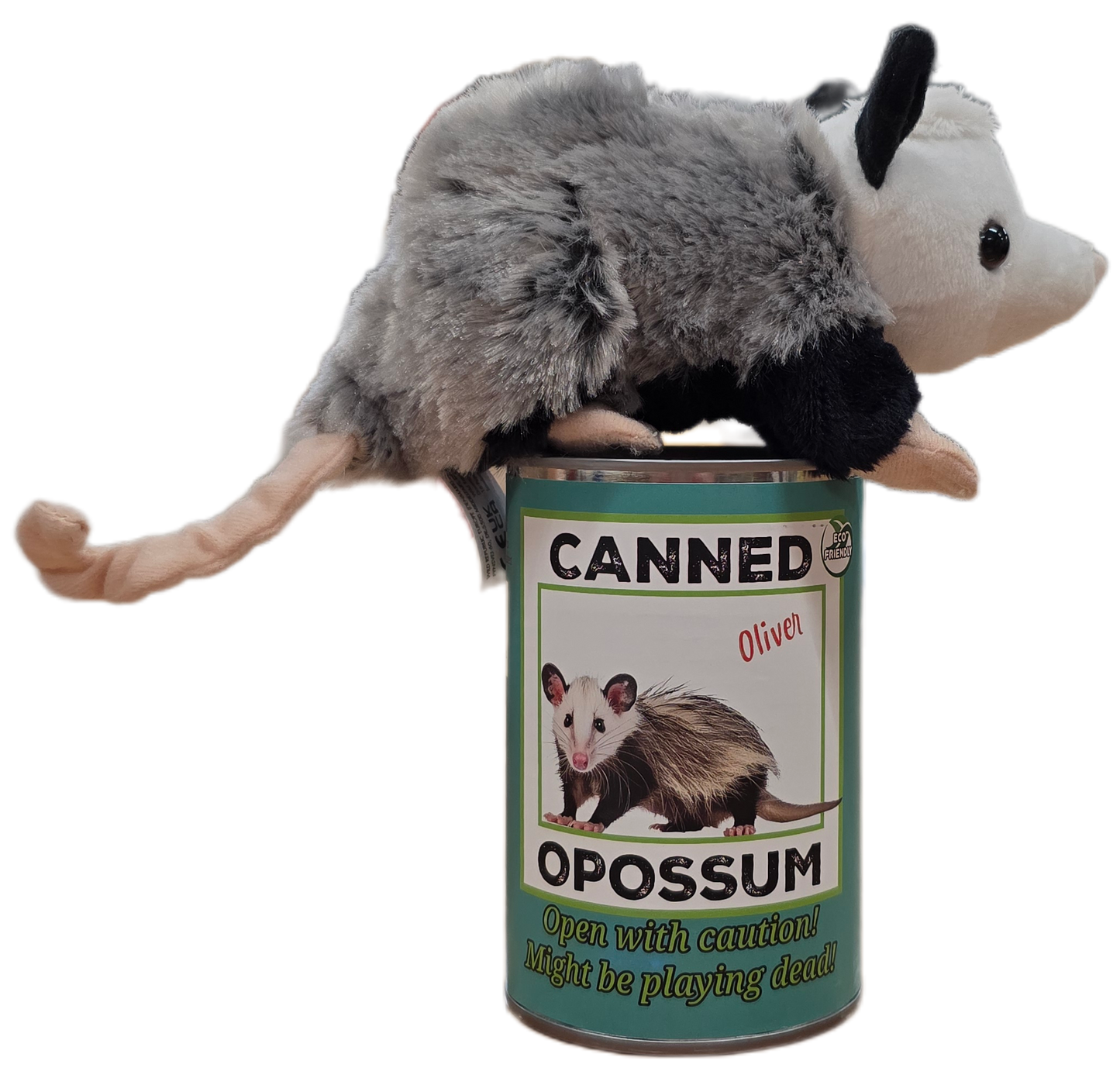 Oliver the Canned Opossum | Stuffed Animal Plush w/Jokes