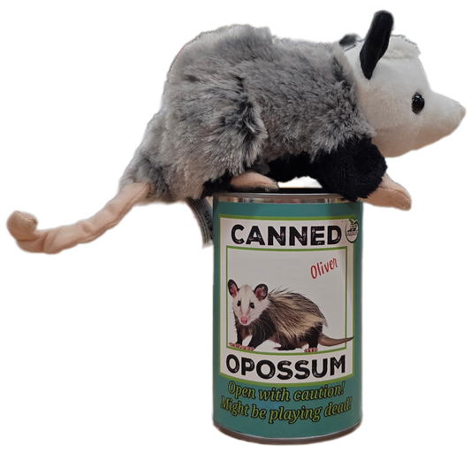 Oliver the Canned Opossum | Stuffed Animal Plush w/Jokes
