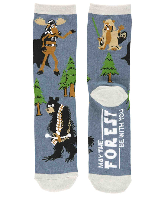 Forest Be With You Crew Socks