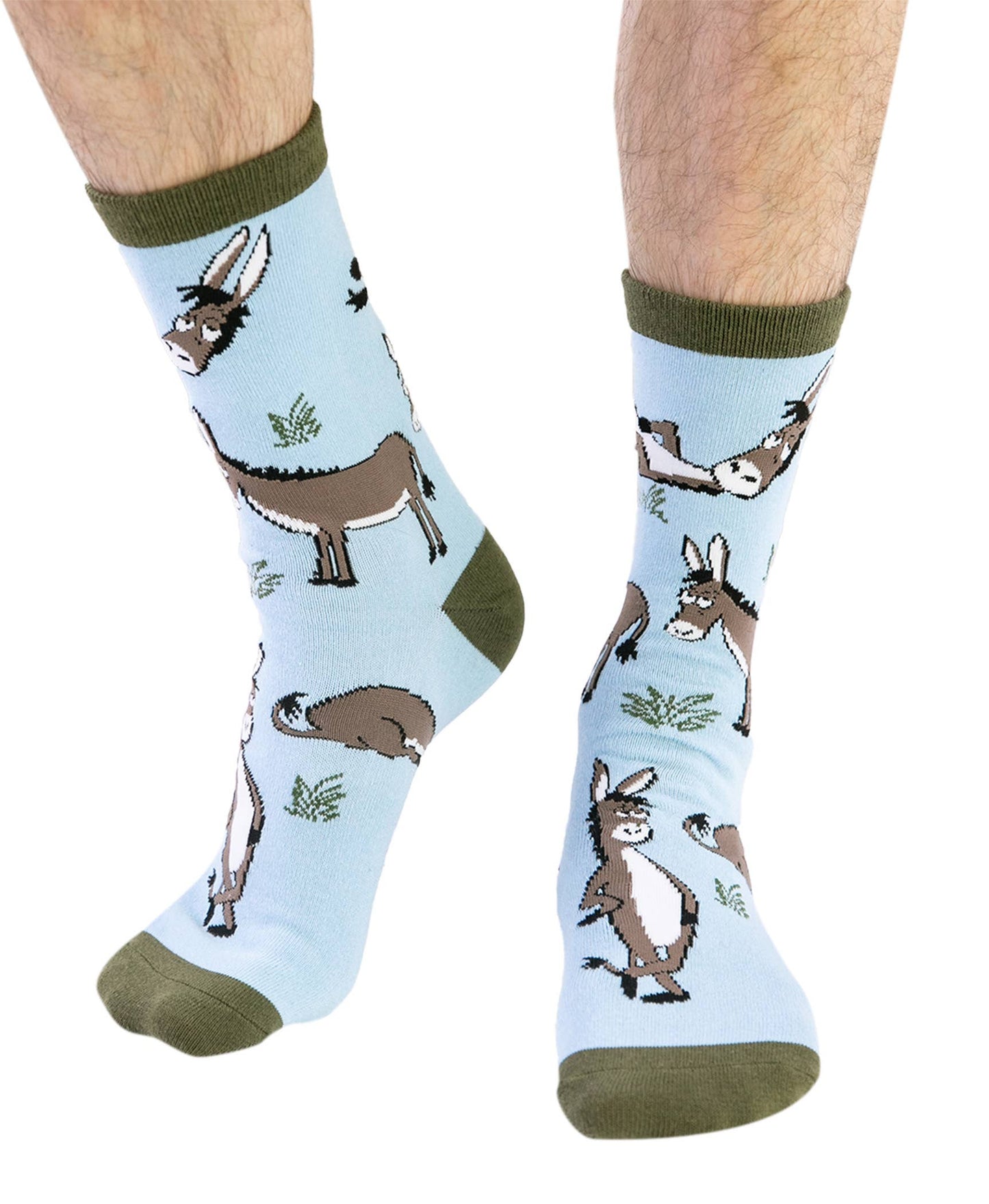 Lazy Ass Blue Crew Socks
