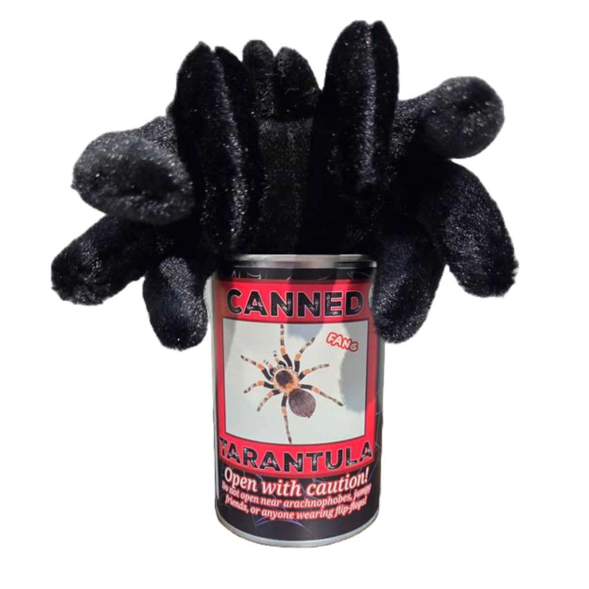 Canned Tarantula - Bug Insect Plush Gift in Can w/Jokes