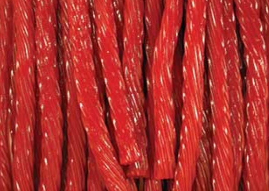 Gourmet Licorice Red Raspberry 1/2 Pound Bag- Thick Cut
