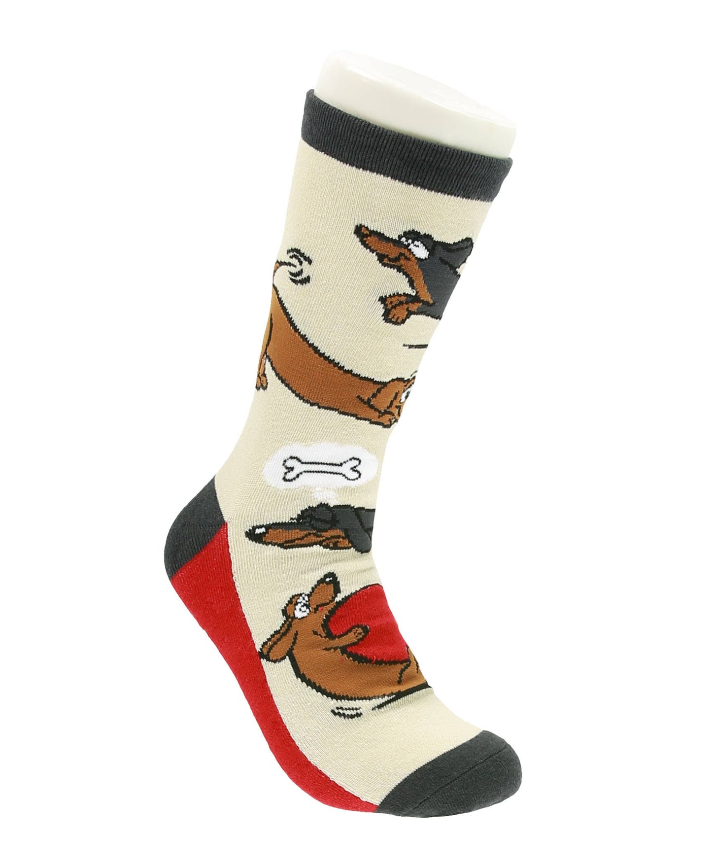 Long to Bed Dachshund Dog Crew Socks