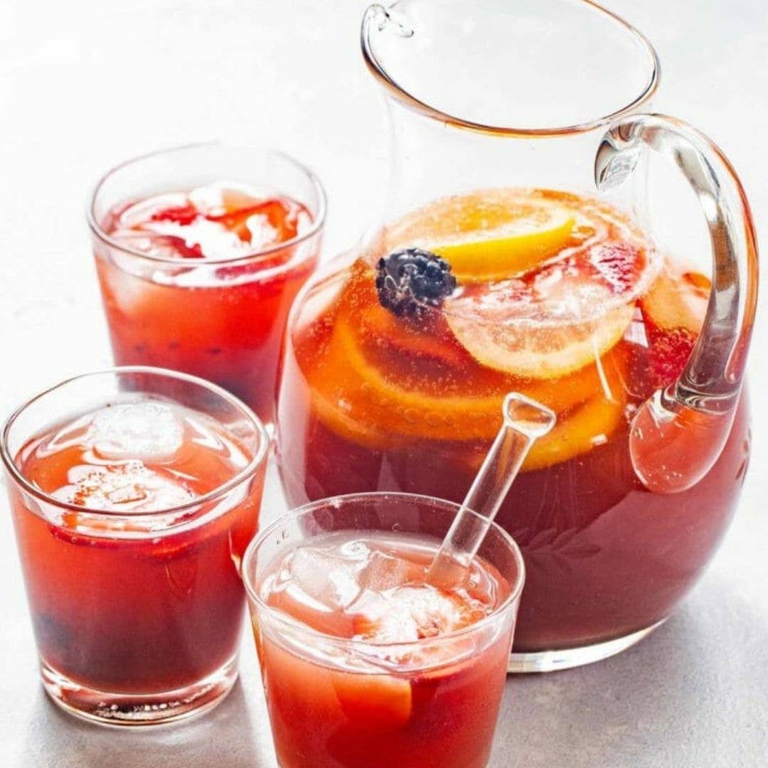 Glitter Sangria Non-Alcoholic Cocktail Mocktail Mix Syrup, 16 fl oz