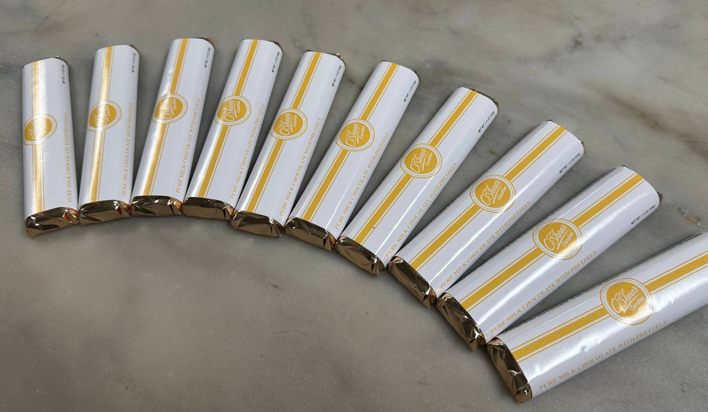 Chocolate Bar “Salted Pretzel 🥨 ” w/ Gold Foil Wrapper 