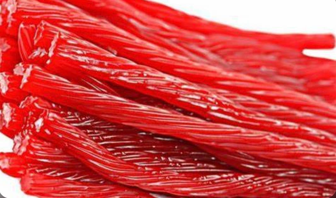 Gourmet Licorice Red Raspberry 1/2 Pound Bag- Thick Cut