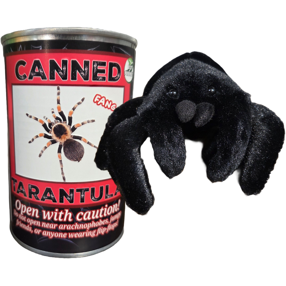 Canned Tarantula - Bug Insect Plush Gift in Can w/Jokes