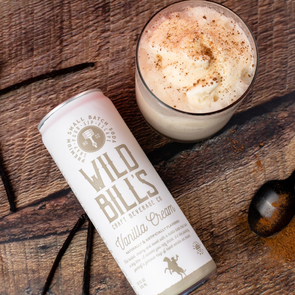 Vanilla Cream - Premium Cane Sugar Soda, Cans