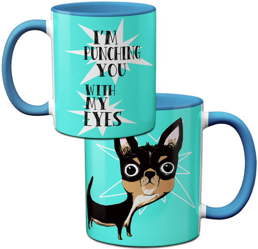 Eye Punch Dog Chihuahua Mug Cup