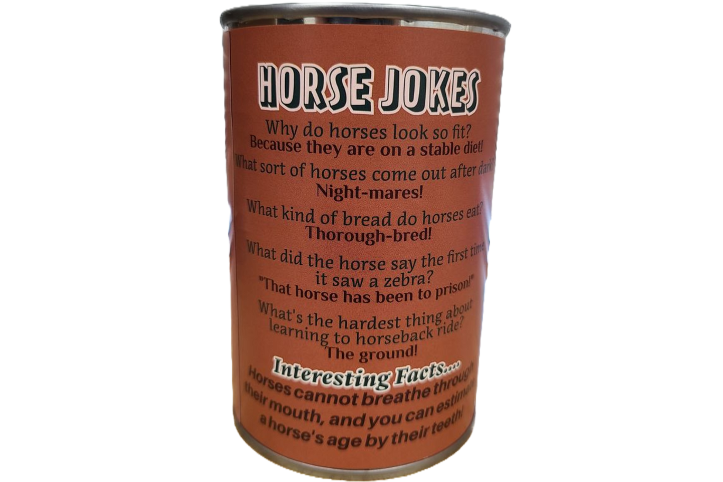 Spirit the Canned Horse | Stuffed Animal Plush w/Jokes