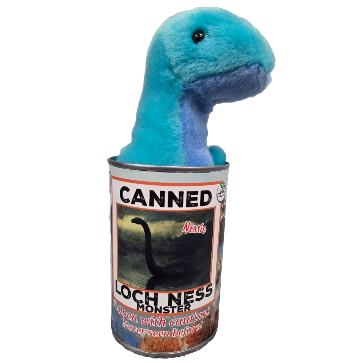 Canned Loch Ness Monster | Stuffed Plush | Funny Jokes