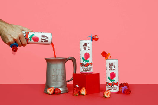 Ring Pop Soda Strawberry Pure Cane Sugar, Cans