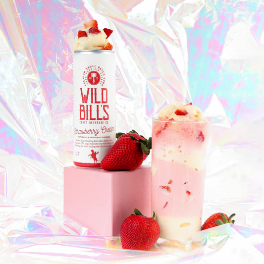 Strawberry Cream - Premium Cane Sugar Soda, Cans