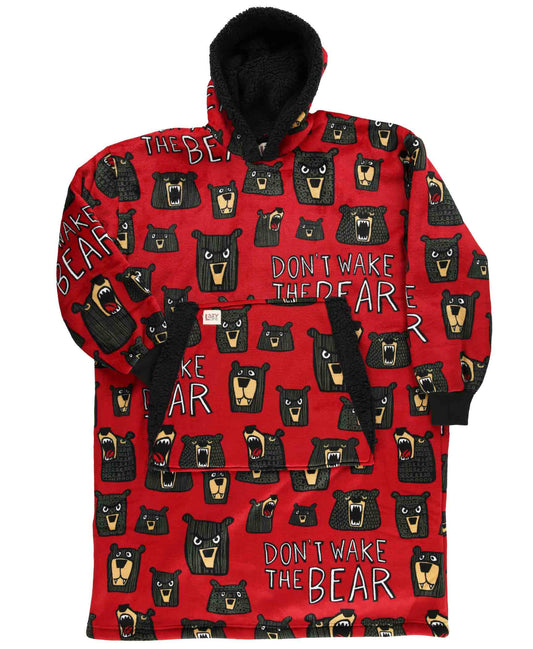 Lazy One Don't Wake the Bear Blanket Hoodie