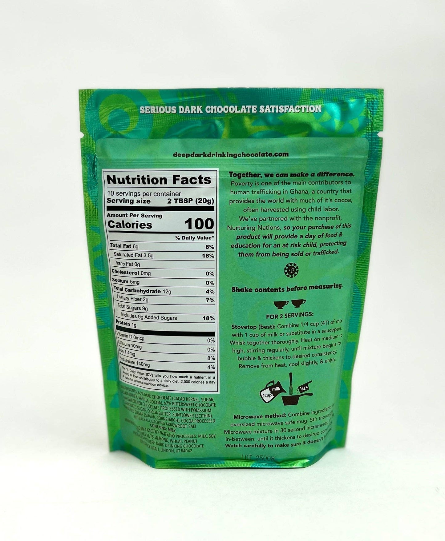 Deep Dark Drinking Chocolate Daily Fix 7.8 oz