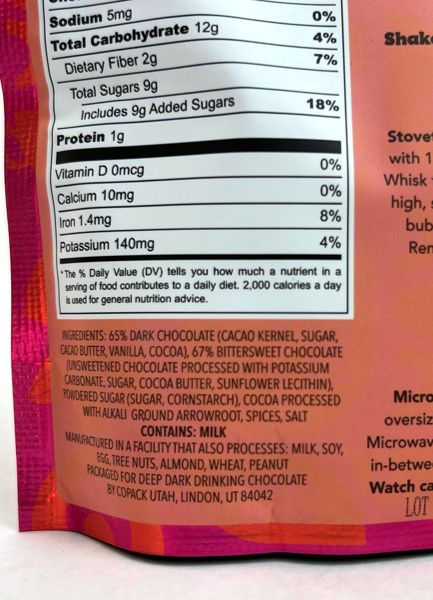 Deep Dark Drinking Chocolate Cayenne Kick 7.8 oz