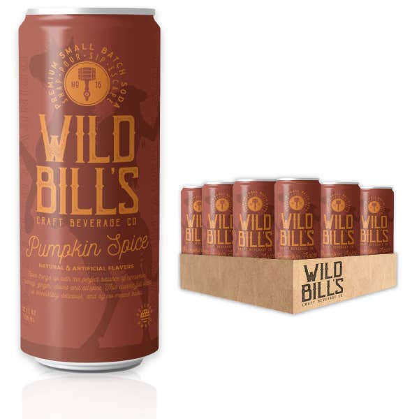 Pumpkin Spice - Premium Cane Sugar Soda, Cans