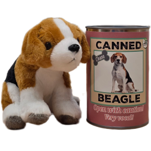 Chase the Canned Beagle Dog | Stuffed Animal Plush w/Jokes