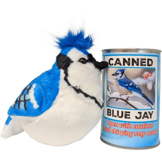 Canned Blue Jay | Plush w/Bird Jokes