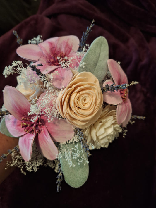 Custom Order Handmade Sola Flower Bouquet - Medium