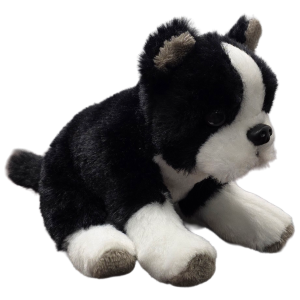 Winston the Canned Boston Terrier Dog | Stuffed Animal Plush w/Jokes