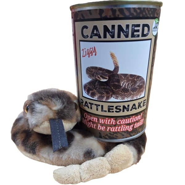 Ziggy the Canned Rattlesnake | Stuffed Animal Plush w/Jokes